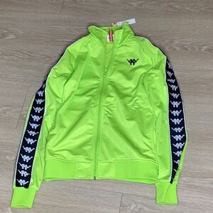 Slim fit slime green zip up